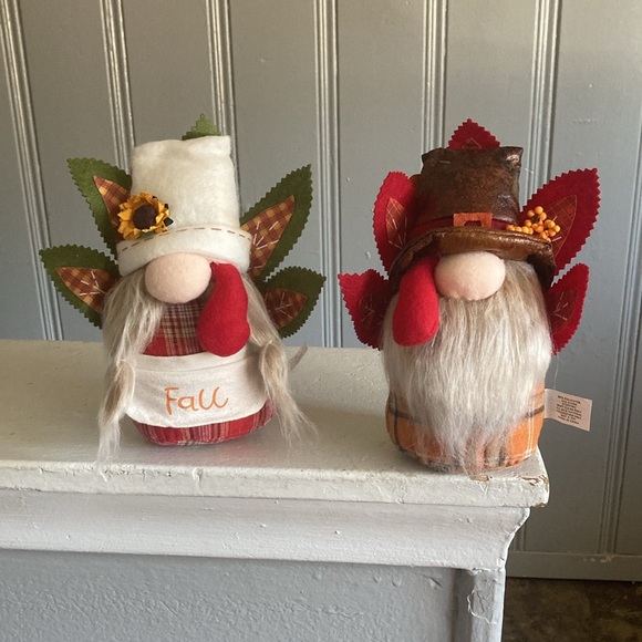 NWT- Set of 2- 8” Precious- Fall Turkey 🦃 Couple Gnome Decorations 🍁🌻 - Picture 8 of 17